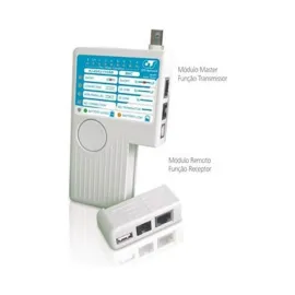 TESTADOR DE CABOS MULTIFUNCIONAL  RJ11/RJ45/USB/BNC BLUECOM