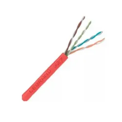 CABO LAN CAT 6 UTP CM - VERMELHO RAL3020 - 305 M STS