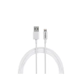 CABO USB LIGHTNING 1,2M PVC BRANCO EUAL  12PB