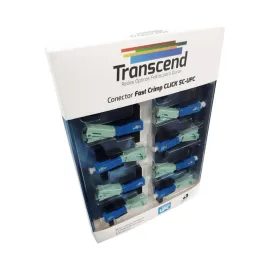 CONECTOR PTICO DE CAMPO CLICK SC/UPC AZUL  - TRANSCEND-10 PC