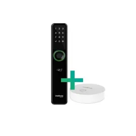 FECHADURA SMART DE EMBUTIR S/ MACANETA IFR 7001+ HUB PRETA