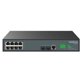 Switch Gerencivel 8 Portas Gigabit Ethernet com 2 Portas SFP