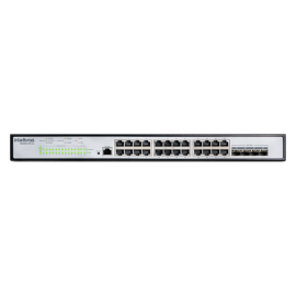 Switch Gerencivel L3 com 24 portas Gigabit PoE e 4 SFP+