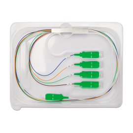 Splitter ptico 1x4 com conector SC/APC Balanceado