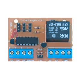 PLACA LUZ DE GARAGEM
