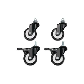 KIT RODIZIOS 2 C/ TRAVA E 2 SEM KRR  30MM INTELBRAS