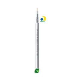 CABO COAXIAL RG6 95% 75OHM 100M BRANCO