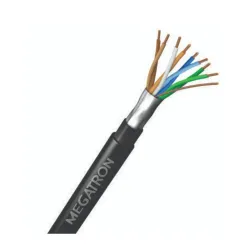 CABO LAN CAT 5E PRETO 4 PARES DUPLA CAPA BLINDADO - 305 M
