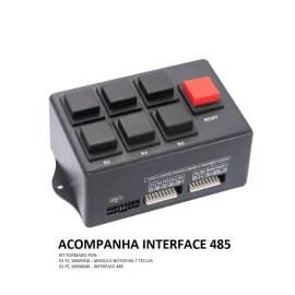 mdulo BOTOEIRA 7 TECLAS C/ INTERFACE485