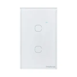 INTERRUPTOR TOUCH SMART WI-FI 2 TECLAS EWS  1002 - BRANCO