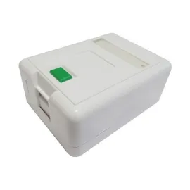 TOMADA DE SUPERFCIE 1 PORTA RJ-45 BRANCO - 5 PC - SOBREPOR