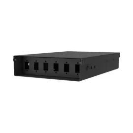 MINI DIO PAREDE 6FO  VAZIO SC/LC/DX/E2 ACO PRETO STS