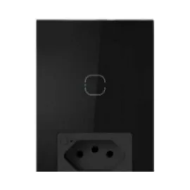 TOMADA COM INTERRUPTOR  INTELIGENTE WI-FI - PRETO