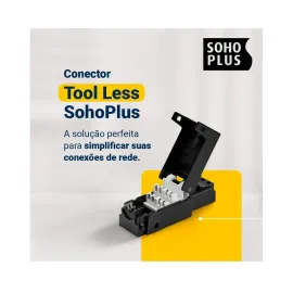 CONECTOR RJ45 CAT.6 TOOL LESS - SOHOPLUS