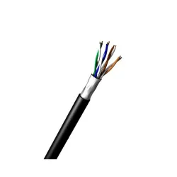 CABO LAN CAT 5E CMX F/UTP 4PX24AWG BLINDADO PRETO - 305 M