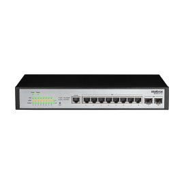 Switch gerenci�vel 8 portas Gigabit e 2 portas SFP SG 1002 PoE L2+ INTELBRAS