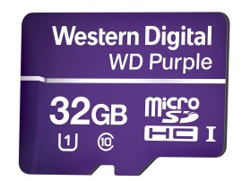 Cart�o de mem�ria micro-SD 32 GB WD Purple� Micro-SD 32 GB INTELBRAS