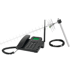 Kit Telefone Celular Fixo GSM (Dual Chip) CFA 4212N INTELBRAS