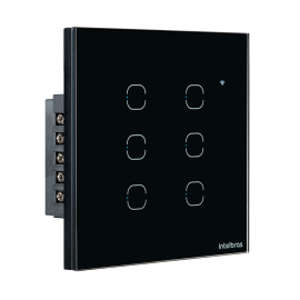 Interruptor touch inteligente Wi-Fi 6 teclas EWS 1006 INTELBRAS