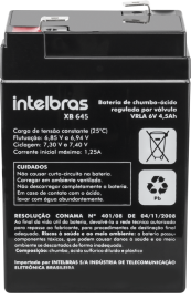 Bateria de chumbo-�cido 6 V XB 645 INTELBRAS